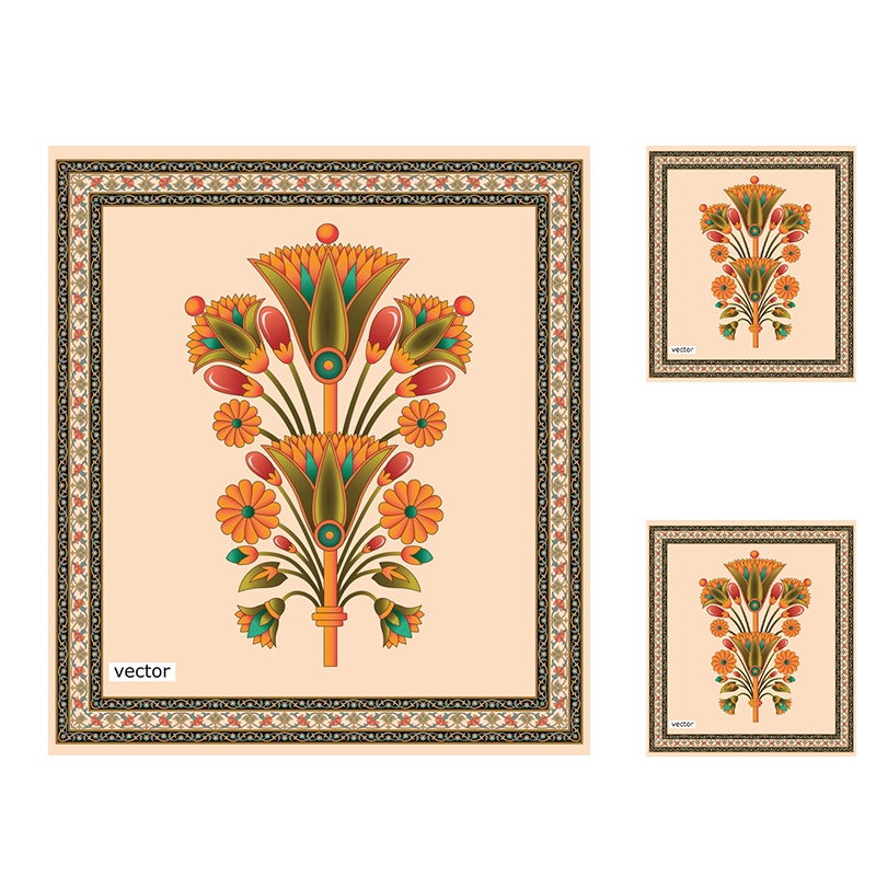 ست رومیزی و کاورکوسن مدل مخمل کد MK0006